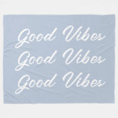 Good Vibes Sherpa Fleece Throw Blanket (Voorkant (Horizontaal))