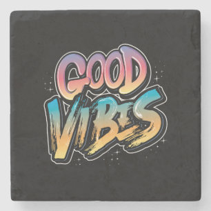 good-vibes-slogan-graphic-typography stenen onderzetter