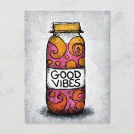 Good Vibes Spice Jar Briefkaart