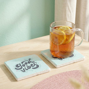 Good Vibes Stone Coaster Stenen Onderzetter