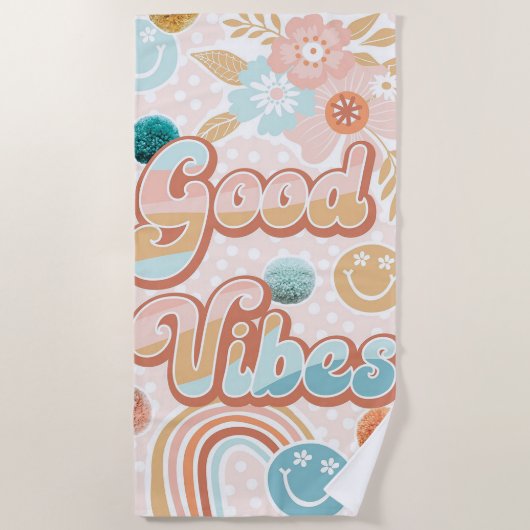 Good Vibes Strandlaken (Voorkant)