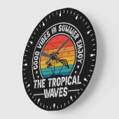 Good Vibes Summer Tropical Waves-64107 Grote Klok (Hoek)