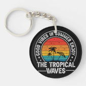 Good Vibes Summer Tropical Waves-64107 Sleutelhanger (Voorkant)