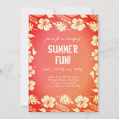 Good Vibes & Sunshine Summer Party Kaart (Voorkant)