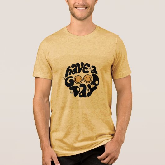 "Good Vibes T-shirt" Tri-Blend Shirt (Voorkant)