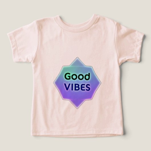 "Good Vibes" Text on Gradient Star Shape (Design voorkant)
