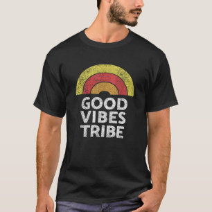 Good Vibes Tribe Boho Hippie Schattigee Zon Regen T-shirt