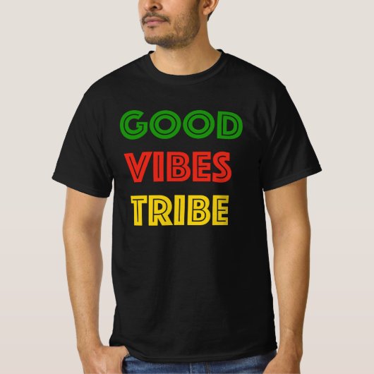 Good Vibes Tribe Irie Rasta Reggae Good Vibes Only T-shirt (Voorkant)