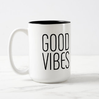 Good Vibes Tweekleurige Koffiemok