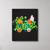 Good Vibes Typografie Canvas Afdruk (Voorkant)