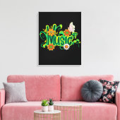 Good Vibes Typografie Canvas Afdruk (Insitu (Woonkamer))