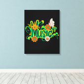 Good Vibes Typografie Canvas Afdruk (Insitu (Houten vloer))