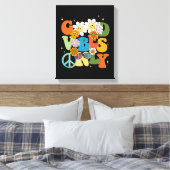 Good Vibes Typografie Illustratie Canvas Afdruk (Insitu (Slaapkamer))