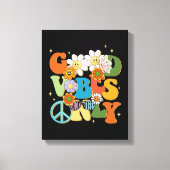 Good Vibes Typografie Illustratie Canvas Afdruk (Voorkant)