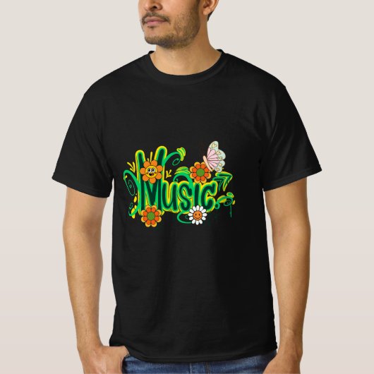 Good Vibes Typografie T-shirt (Voorkant)