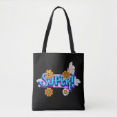 Good Vibes Typografie Tote Bag (Voorkant)