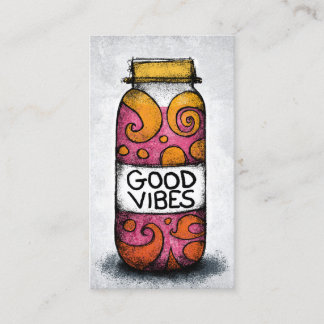 Good Vibes Visitekaartjes - Fun Colorful