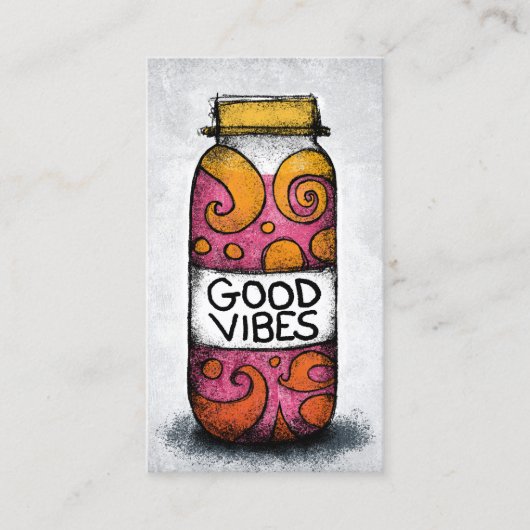 Good Vibes Visitekaartjes - Fun Colorful (Voorkant)
