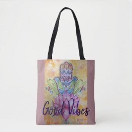 Good Vibes Zen Art Canvas tas