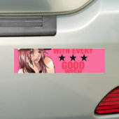 Good Wish Bumpersticker Pink (Op auto)