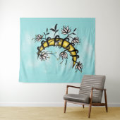 Good Witch Floral Moon Boho Wandkleed (In Situ (horizontaal))