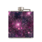 Good Witch Halloween Naam op 6oz Vinyl Wrapped Heupfles (Achterkant)