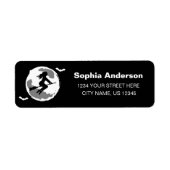 Good Witch Halloween Party Mail Retouradres Etiket (Voorkant)