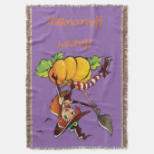 Good Witch Happy Halloween Deken (Voorkant Verticaal)