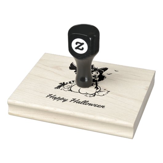 Good Witch Happy Halloween Rubberstempel (Stempel)