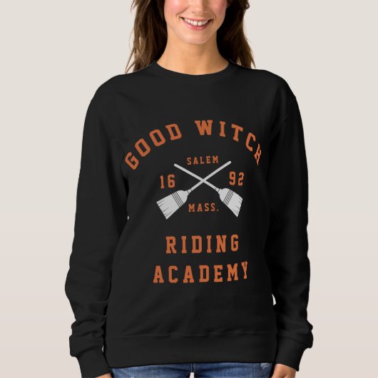 Good Witch Riding Academy Halloween Trui (Voorkant)
