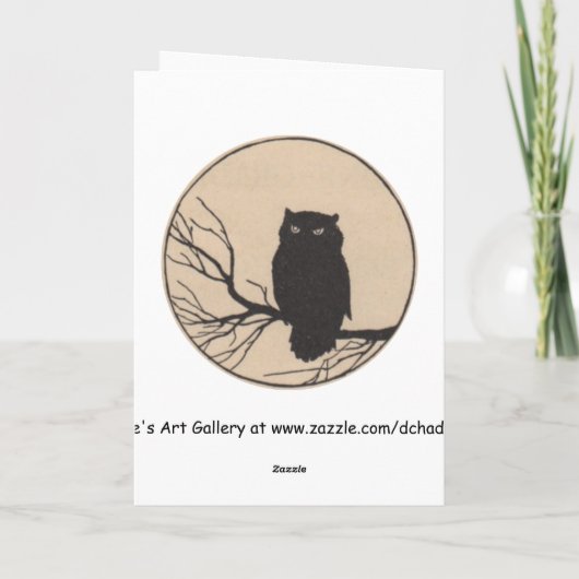 Good Witch Riding By - Halloween Kaart (Achterkant)