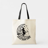 Good Witch Vibes Modern Halloween Moon Script Tote Bag (Achterkant)