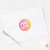 “Good Work!” Colorful Encouragement Sticker (Envelop)