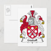 Goodall Family Crest Briefkaart (Voorkant / Achterkant)