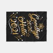 Goodbye 2020 Hello 2021 - Happy New Year 2021  Fleece Deken (Voorkant (Horizontaal))