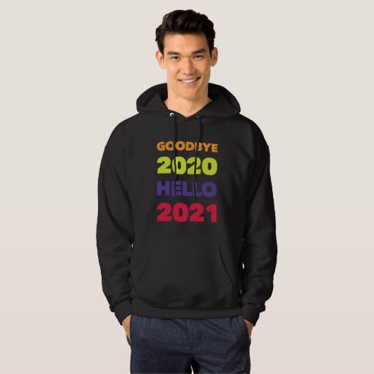 GOODBYE 2020 HELLO 2021 HOODIE (Voorkant volledig)