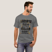 Goodbye 2021 Hello 2022 Merry Christmas Happy New T-shirt (Voorkant volledig)