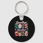 Goodbye 2025 Hello 2026 Christmas New Year Gift  Sleutelhanger (Voorkant)