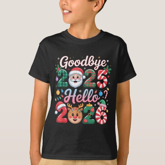Goodbye 2025 Hello 2026 Christmas New Year Gift  T-shirt (Voorkant)