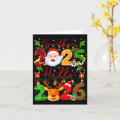 Goodbye 2025 Hello 2026 Happy New Year Christmas F Kaart (Gele Bloem)