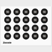 Goodbye 2025 Hello 2026 Happy New Year Confetti  Ronde Sticker (Vel)