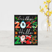 Goodbye 2025 Hello 2026 Happy New Year's Eve Chris Kaart (Gele Bloem)