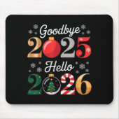 Goodbye 2025 Hello 2026 Happy New Year's Eve Chris Muismat (Voorkant)