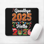 Goodbye 2025 Hello 2026 Happy New Year's Eve Chris Muismat (Met muis)