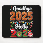 Goodbye 2025 Hello 2026 Happy New Year's Eve Chris Muismat (Voorkant)