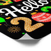 Goodbye 2025 Hello 2026 Happy New Year's Eve Chris Poster (Hoek)