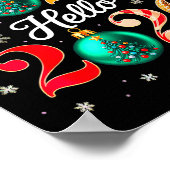 Goodbye 2025 Hello 2026 Happy New Year's Eve Chris Poster (Hoek)