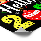 Goodbye 2025 Hello 2026 Happy New Year's Eve Chris Poster (Hoek)