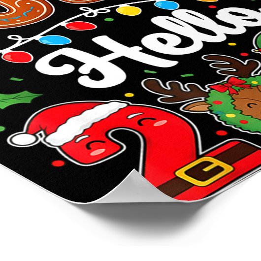 Goodbye 2025 Hello 2026 Happy New Year's Eve Chris Poster (Hoek)