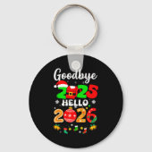 Goodbye 2025 Hello 2026 Happy New Year's Eve Chris Sleutelhanger (Voorkant)